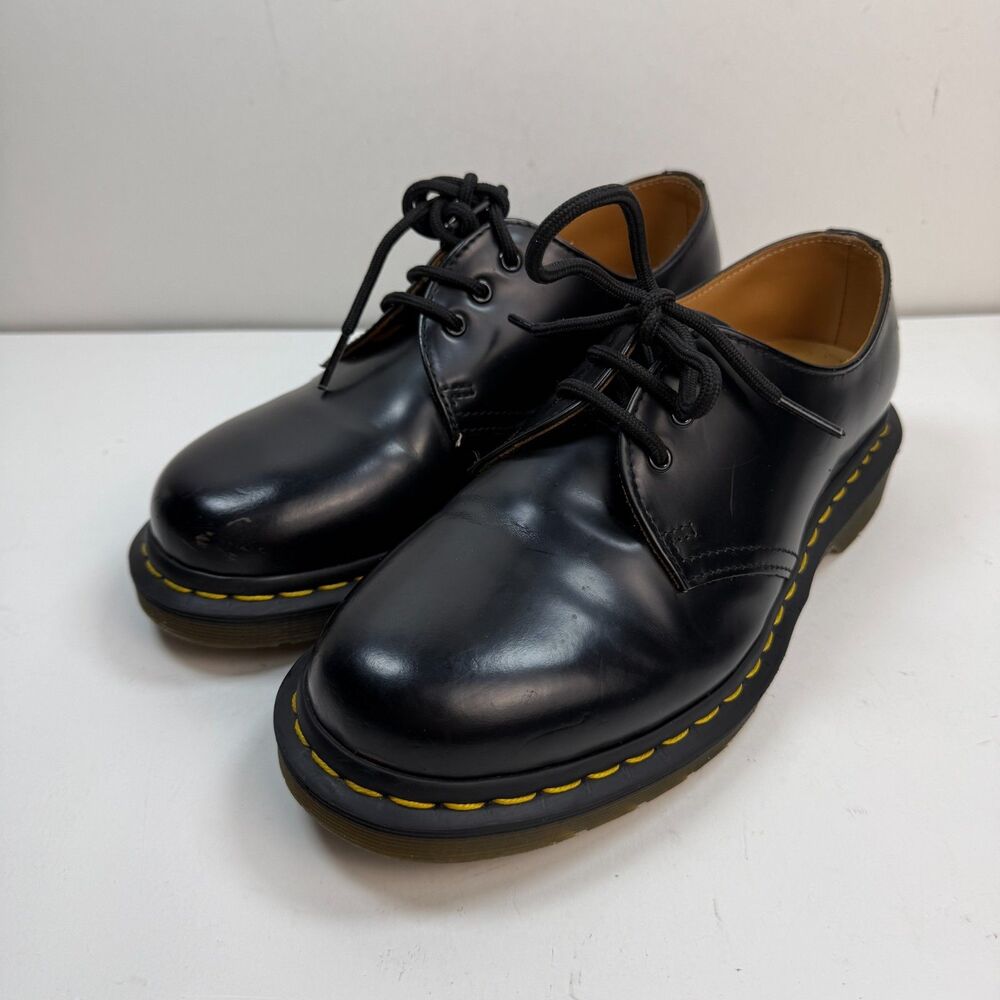 Dr. Martens 1461 Black Smooth Leather Oxford Shoes Mens 6 Womens 7 UK 5 11838